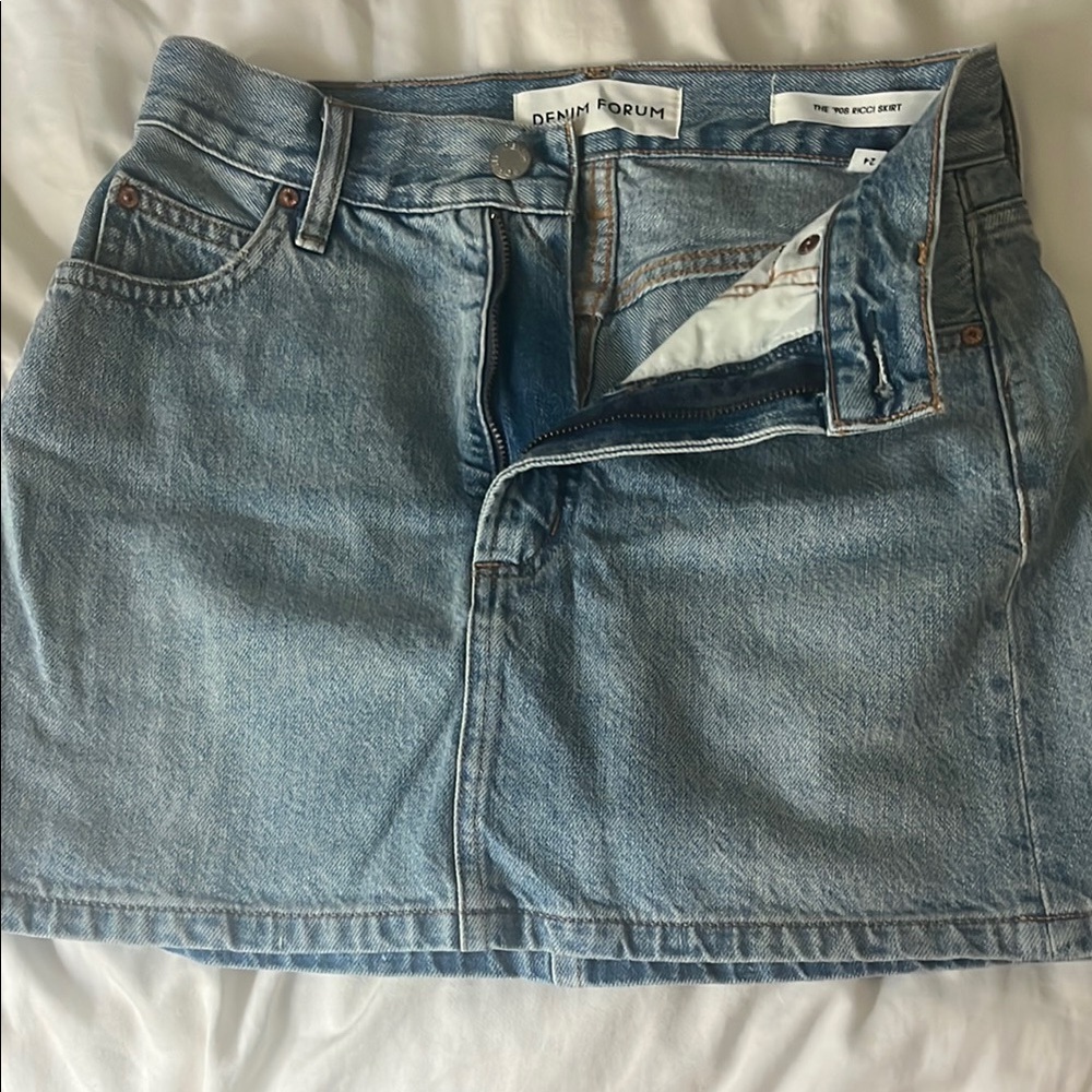 Denim Forum Blue Mini Skirt Casual